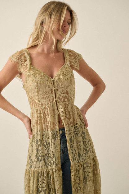 Lillian Lace Maxi Top