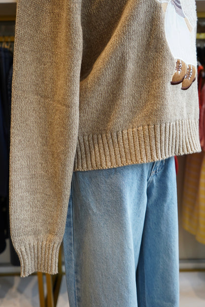 Teddy Bear Knit Sweater