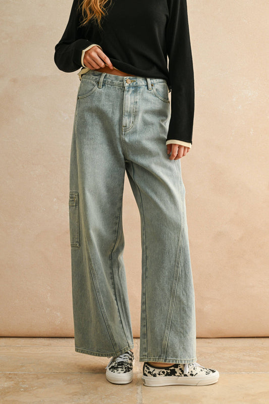 Connie Denim Utility Pants