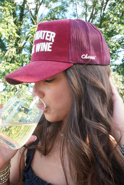 Save Water Drink Wine Trucker Hat