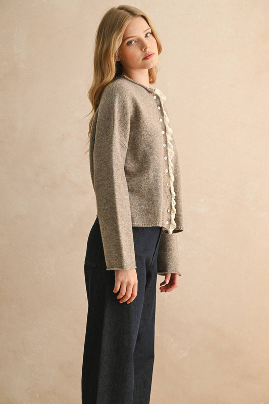 Lola Lace Trim Cardi