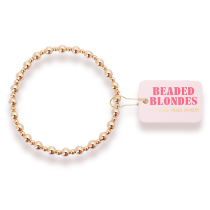 Katy Bracelet in Gold | BEADED BLONDES