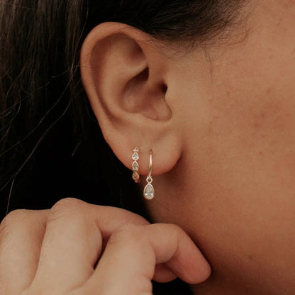 May Raindrop Hoops | Waterproof Jewelry