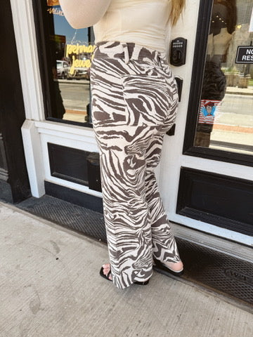 Maddie Zebra Denim Pants