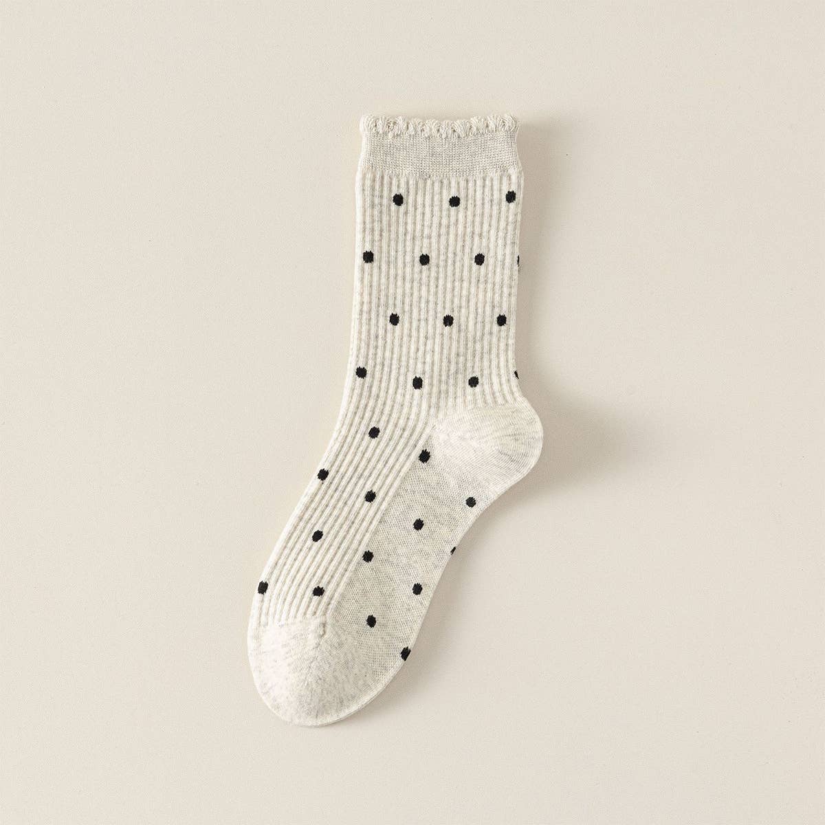Polka Dot Crew Socks
