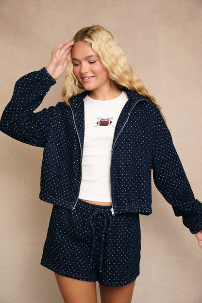 Poppy Polka Dot Denim Set