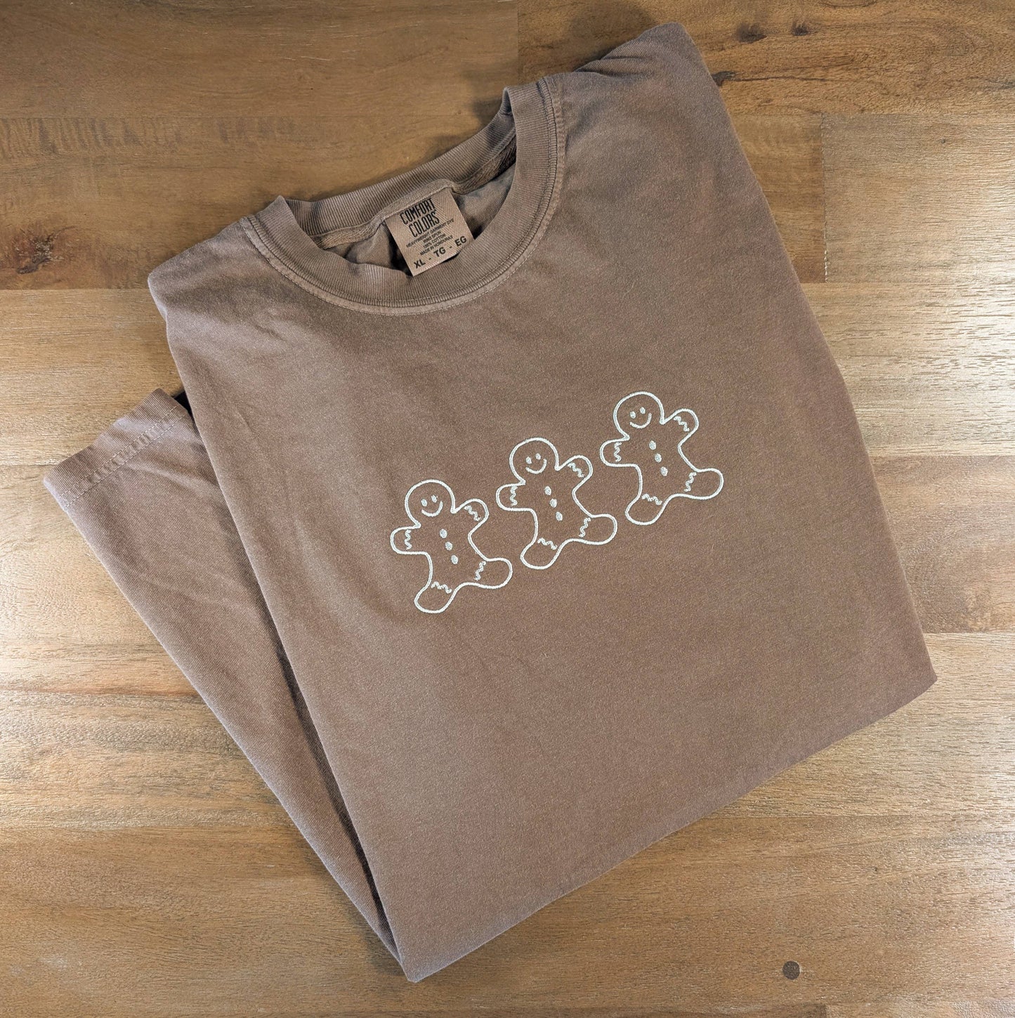 Jolly Gingerbread | Embroidered Tee