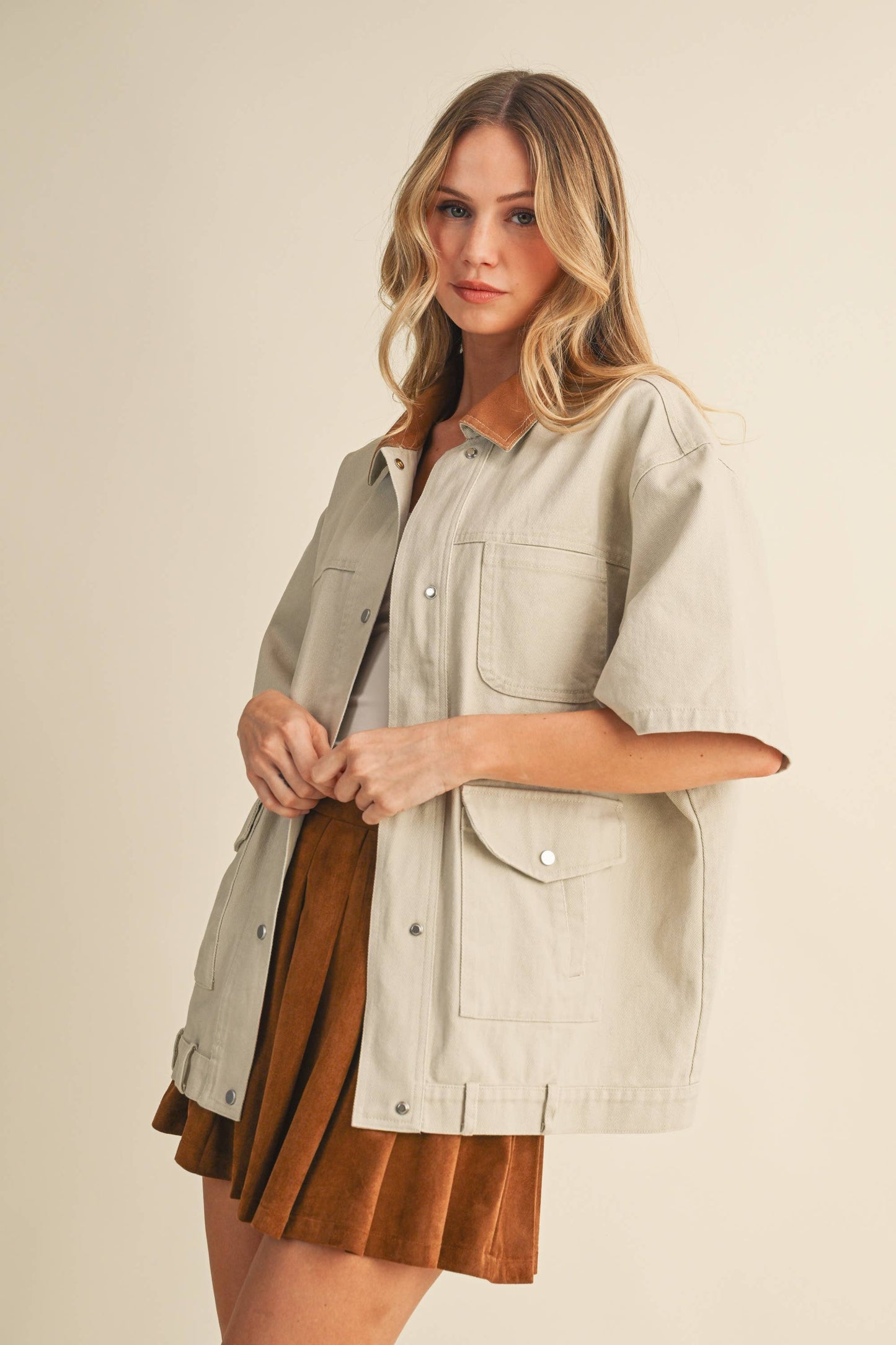 Anna Short Sleeve Chore Jacket