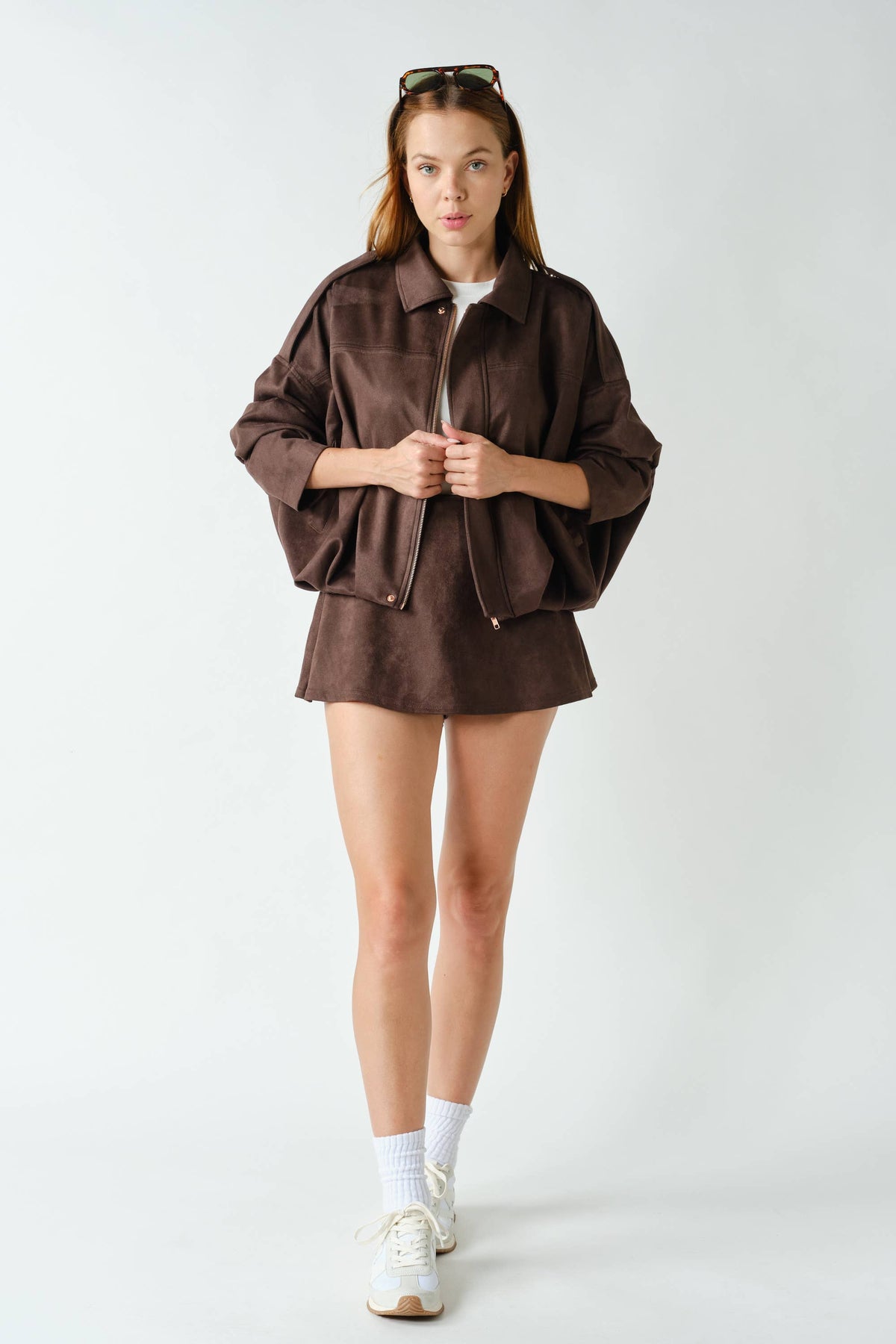 Devin Mojave Suede Finish Zip-Front Jacket