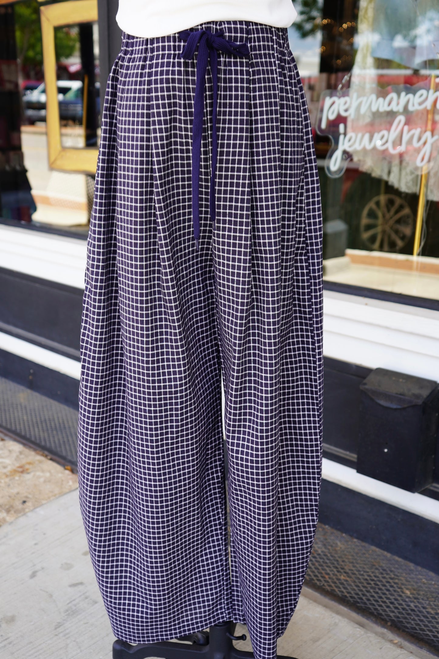 Lauren Checkered Baggy Pants