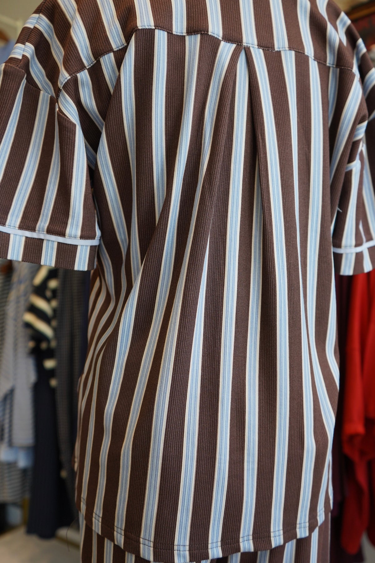 Chocolate & Baby Blue Stripes | Pajama Set