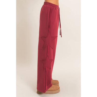 Lilly French Terry Star Patch Sweatpants