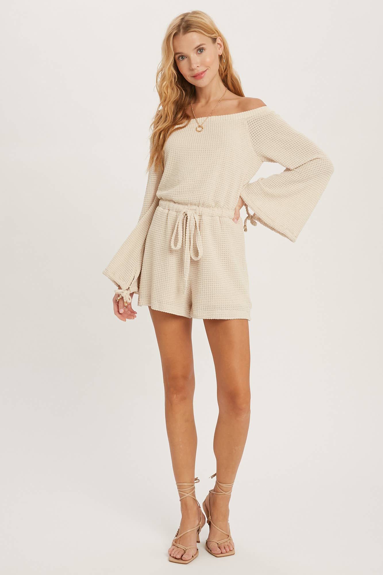 Beachy Waffle Knit Romper