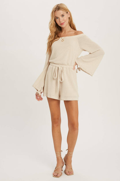 Beachy Waffle Knit Romper