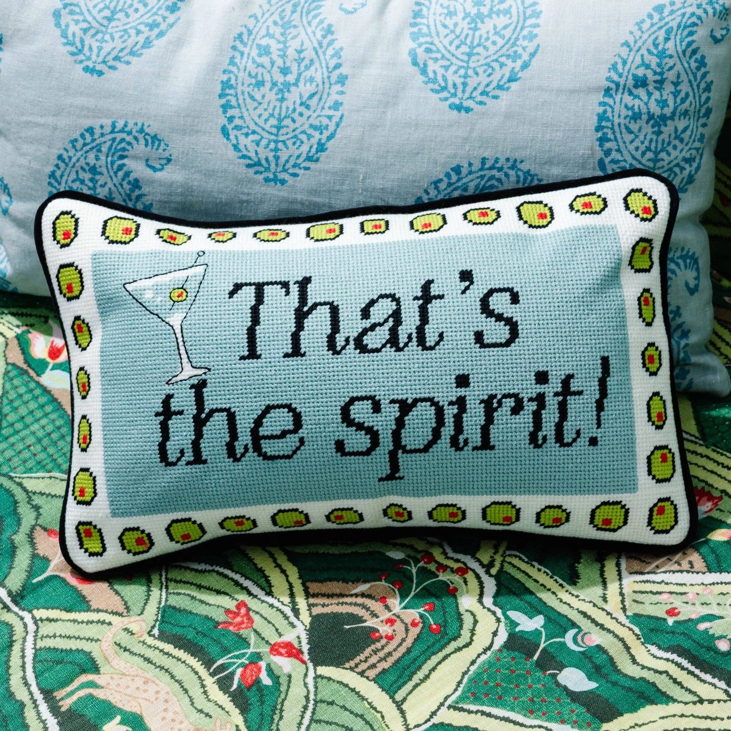 That's The Spirit | FURBISH Needlepoint Pillow