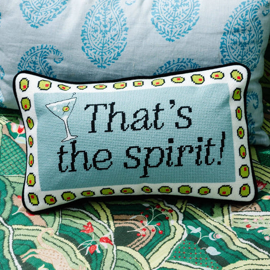 That's The Spirit | FURBISH Needlepoint Pillow