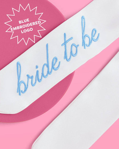 Bride To Be Embroidered Hair Bow