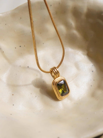 Maeve Stone Necklace | Waterproof Jewelry