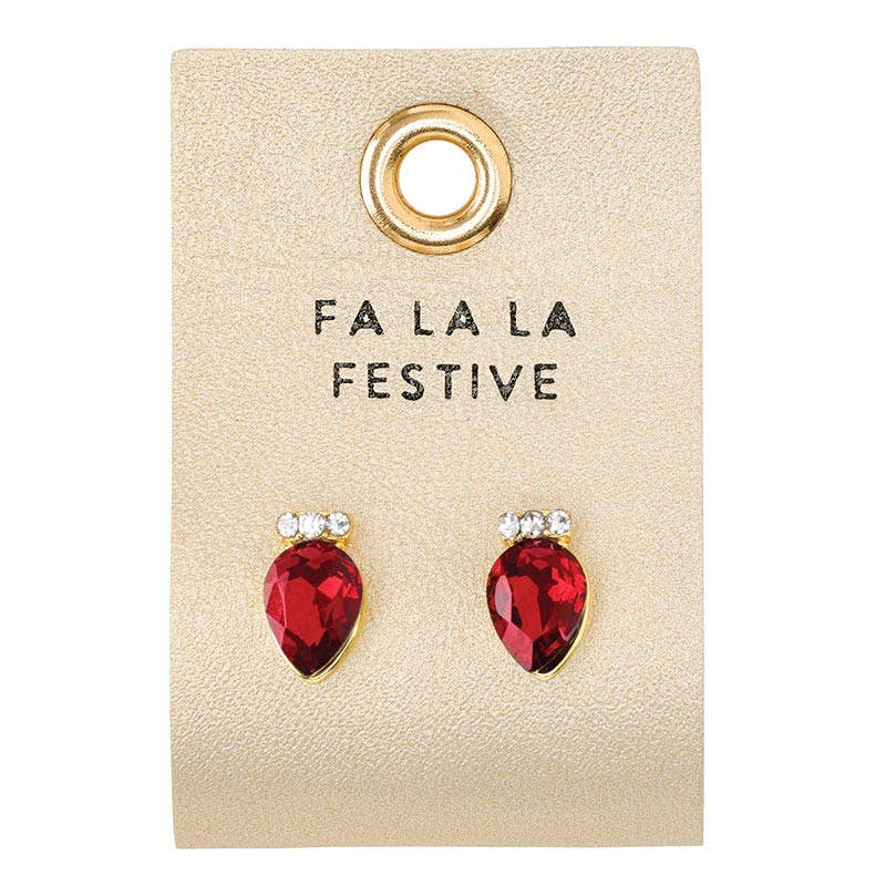 Holiday Stud Love Earrings