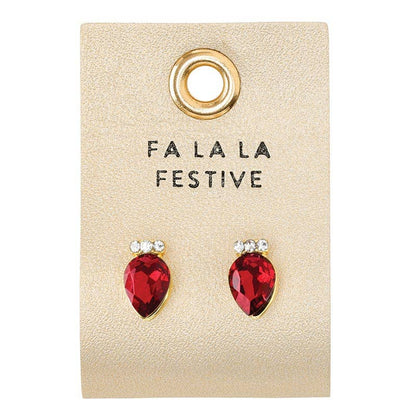 Holiday Stud Love Earrings