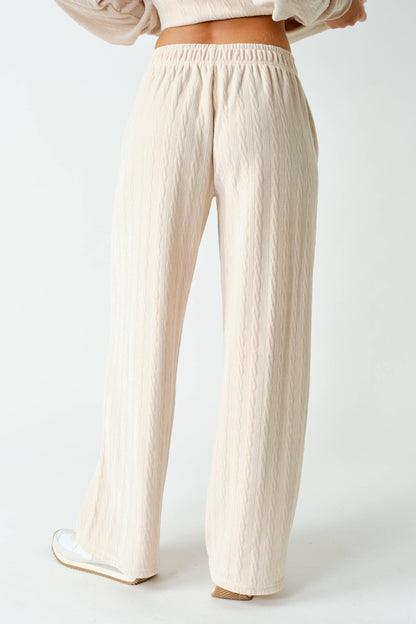 Tay Groove-Track Textured Lounge Pants