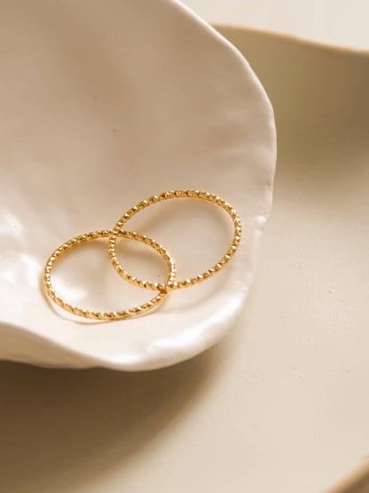 Sarah Thin Braided Ring | Waterproof Jewelry