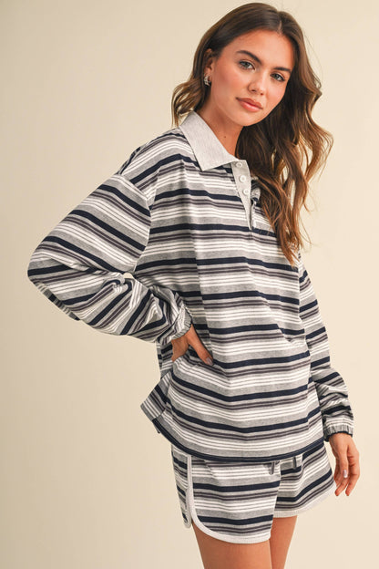 Allie Rugby Stripe Set