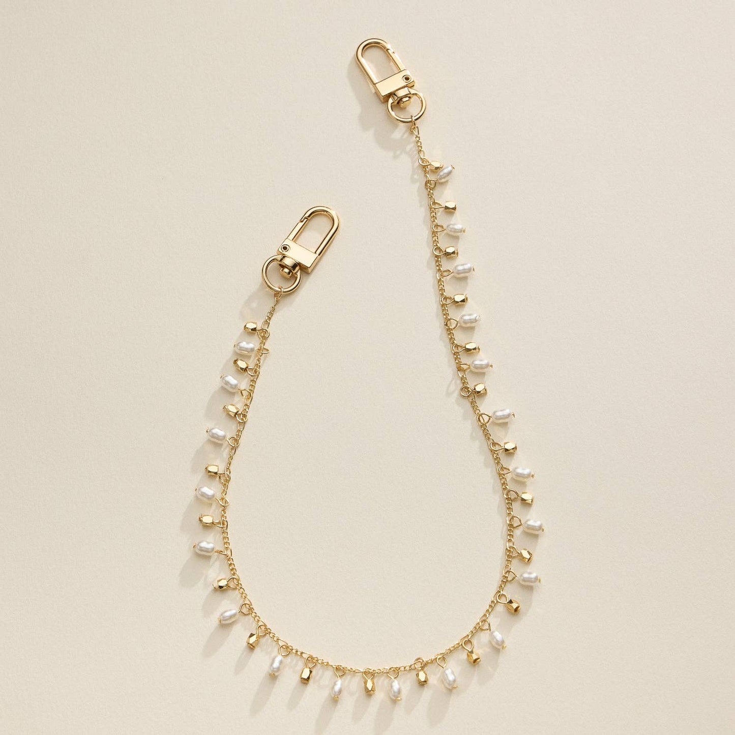 Bri Gold Chain Bag Charm Strap
