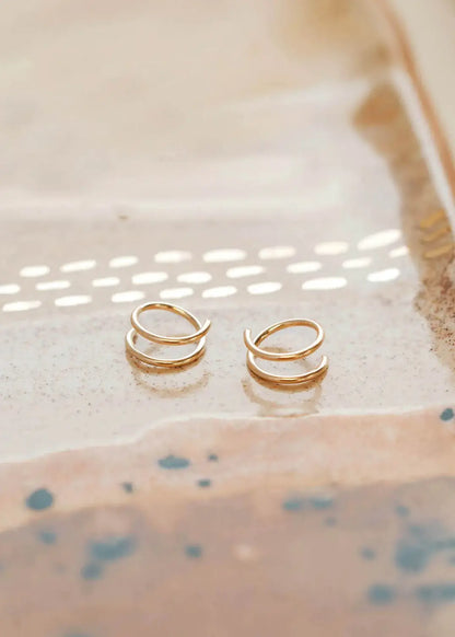 Tiny Twist Earrings | Waterproof Jewelry