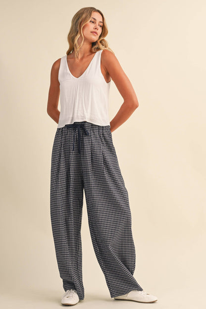Lauren Checkered Baggy Pants