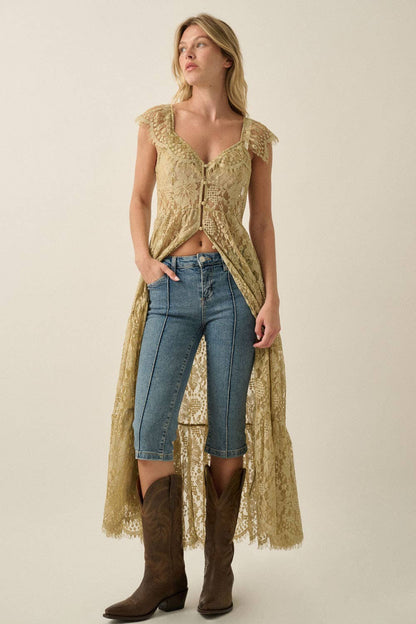 Lillian Lace Maxi Top