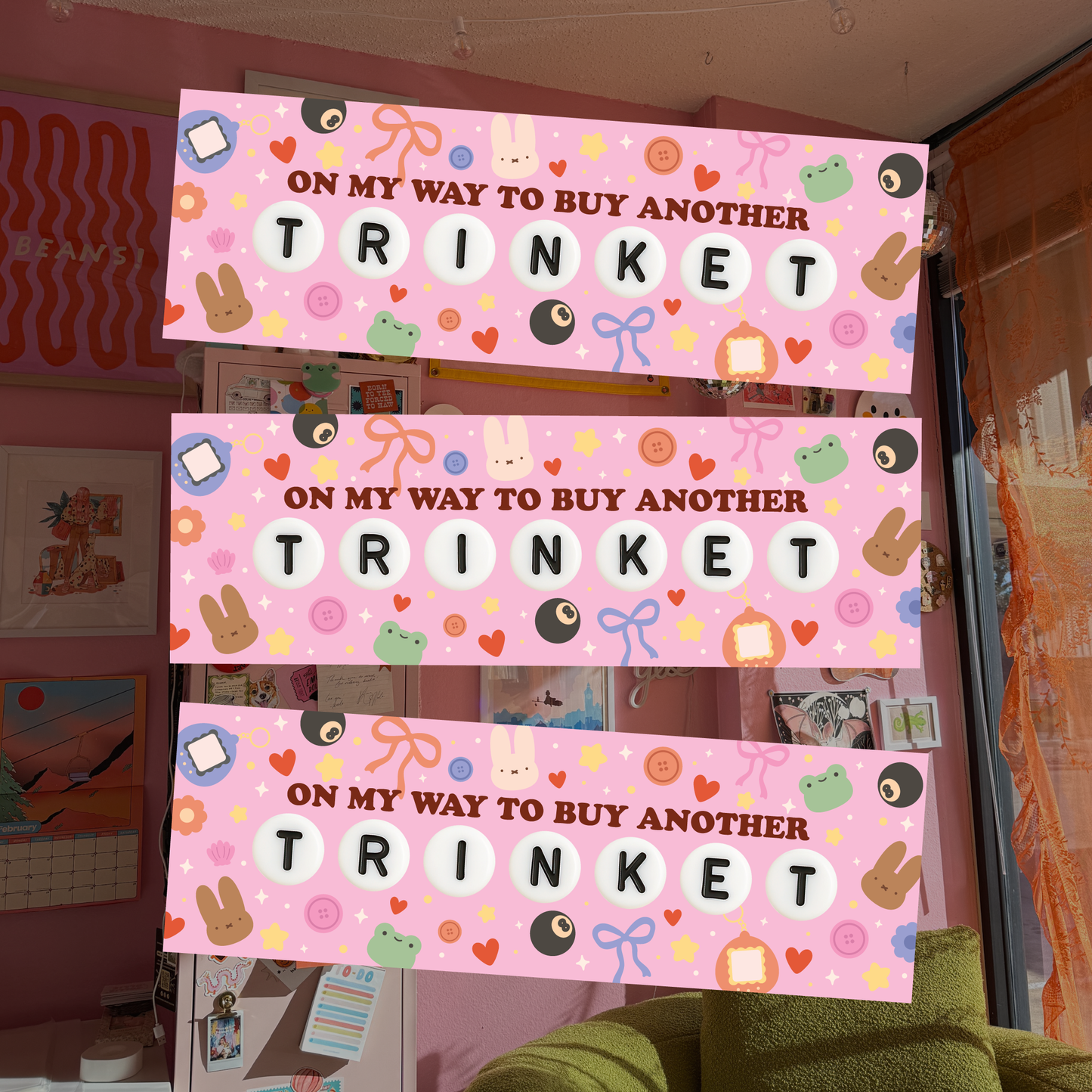 Buying a Trinket Bumper Sticker | Magnetic