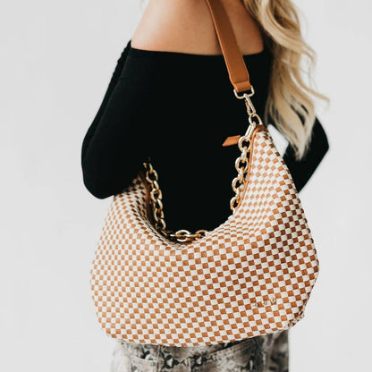 Sienna Slouchy Woven Shoulder Bag | PRETTY SIMPLE