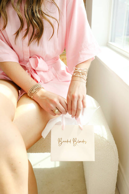 Gold Bow Bracelet | BEADED BLONDES
