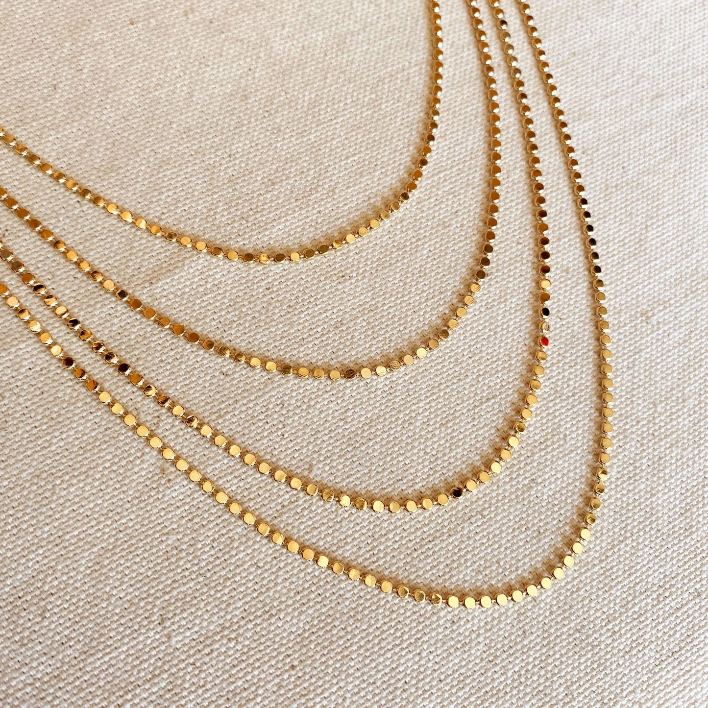 Paisley Flat Ball Chain Necklace | Waterproof Jewelry