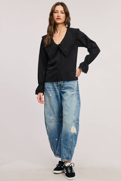 Jenny Bib Collar Blouse