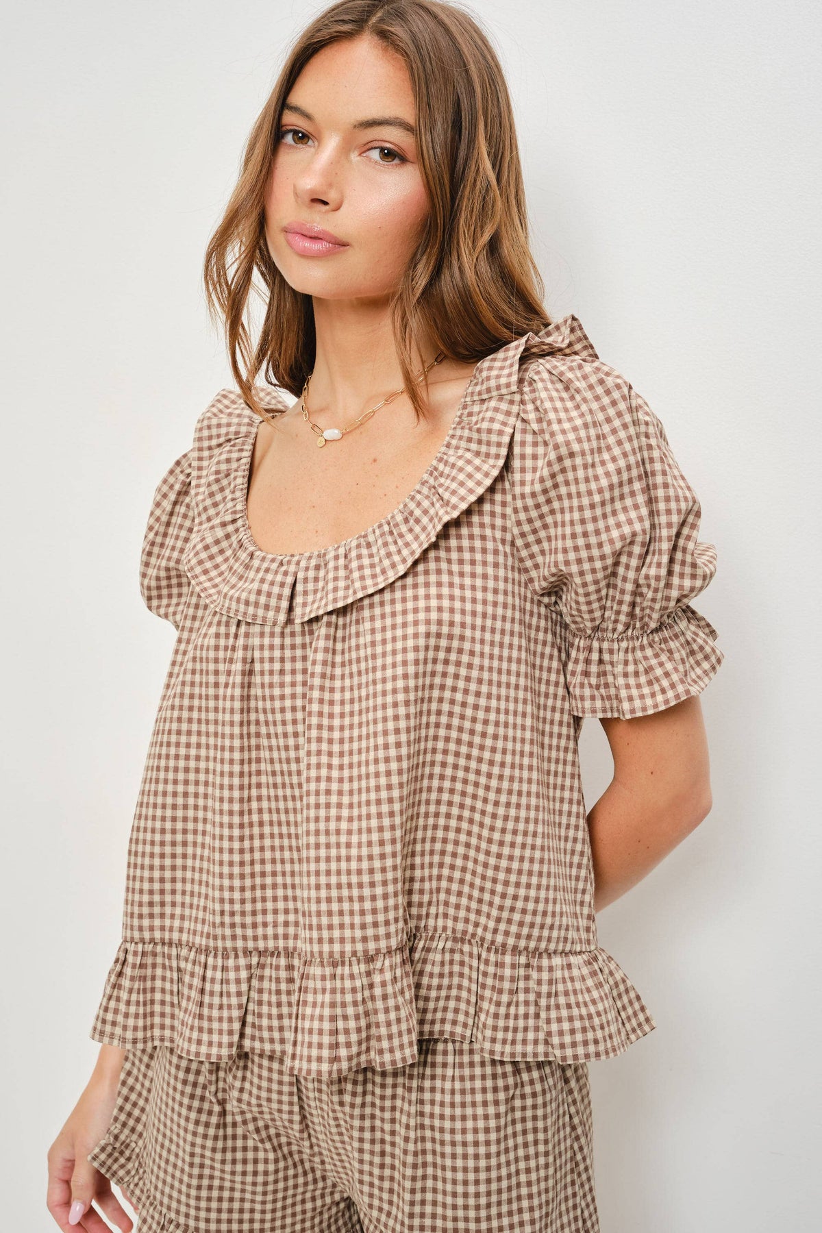 Kora Gingham Top