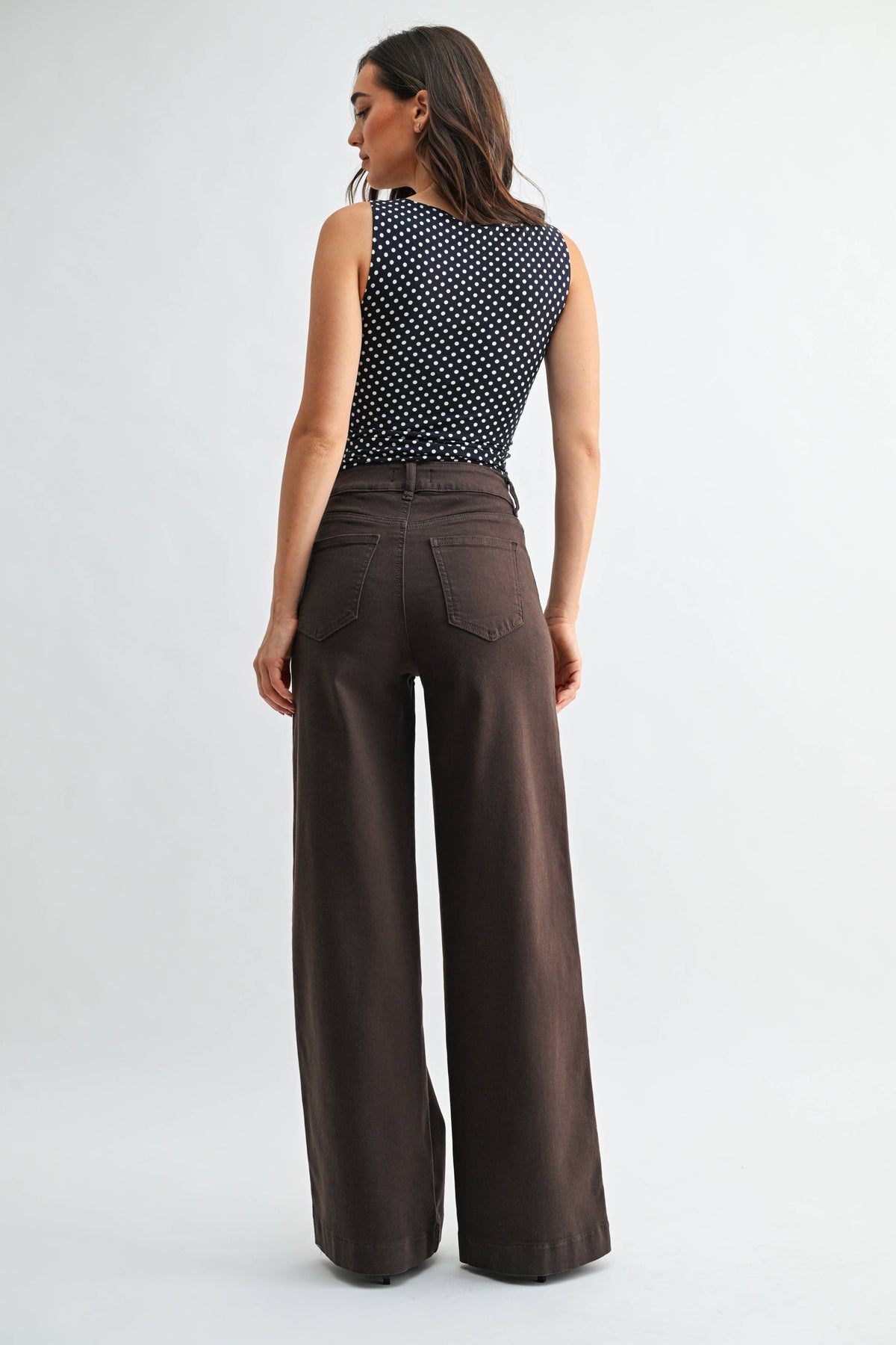 Gia High Rise Wide Leg Pant
