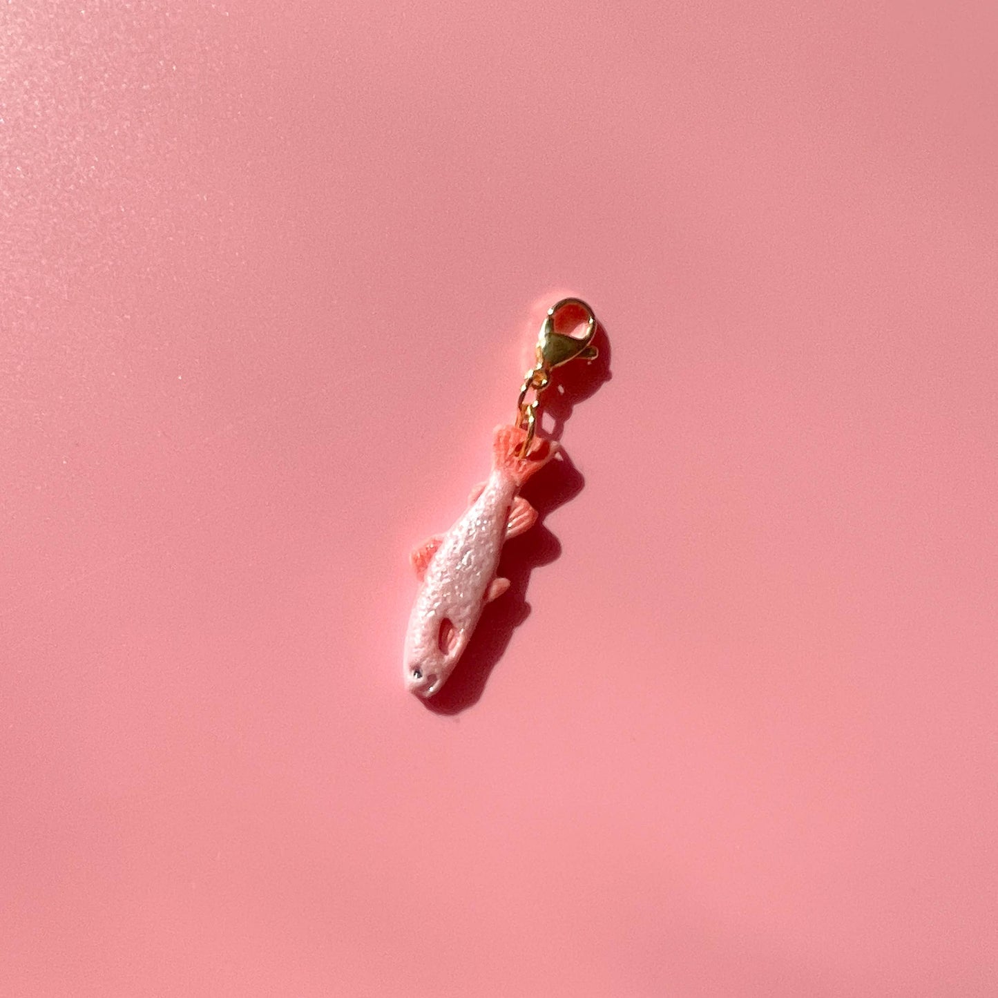 Pink Fancy Fish Bag Charm