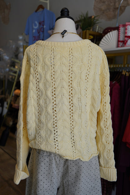 Lillie Cable Knit Sweater Top