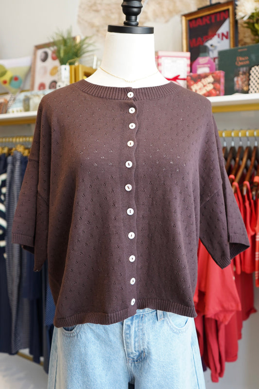 Charlotte Pointelle Cardigan