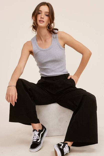 Chels Wide-Leg Cargo Pants