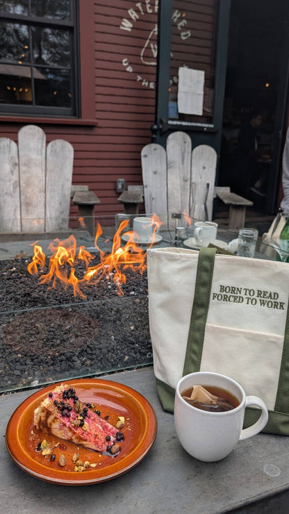 Bookish Mini Tote | Born to Read Forced to Work