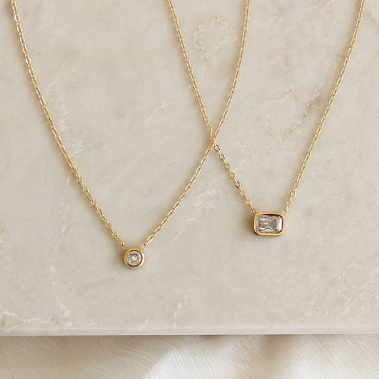 Deb Bezel Necklace | Waterproof Jewelry