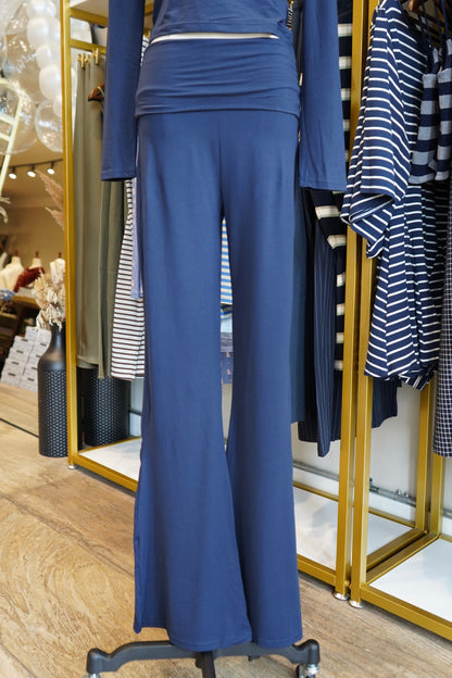 Piper Soft Knit Foldover Flare Pants