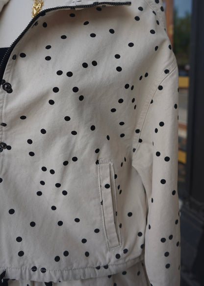 Amie Polka Dot High Neck Jacket