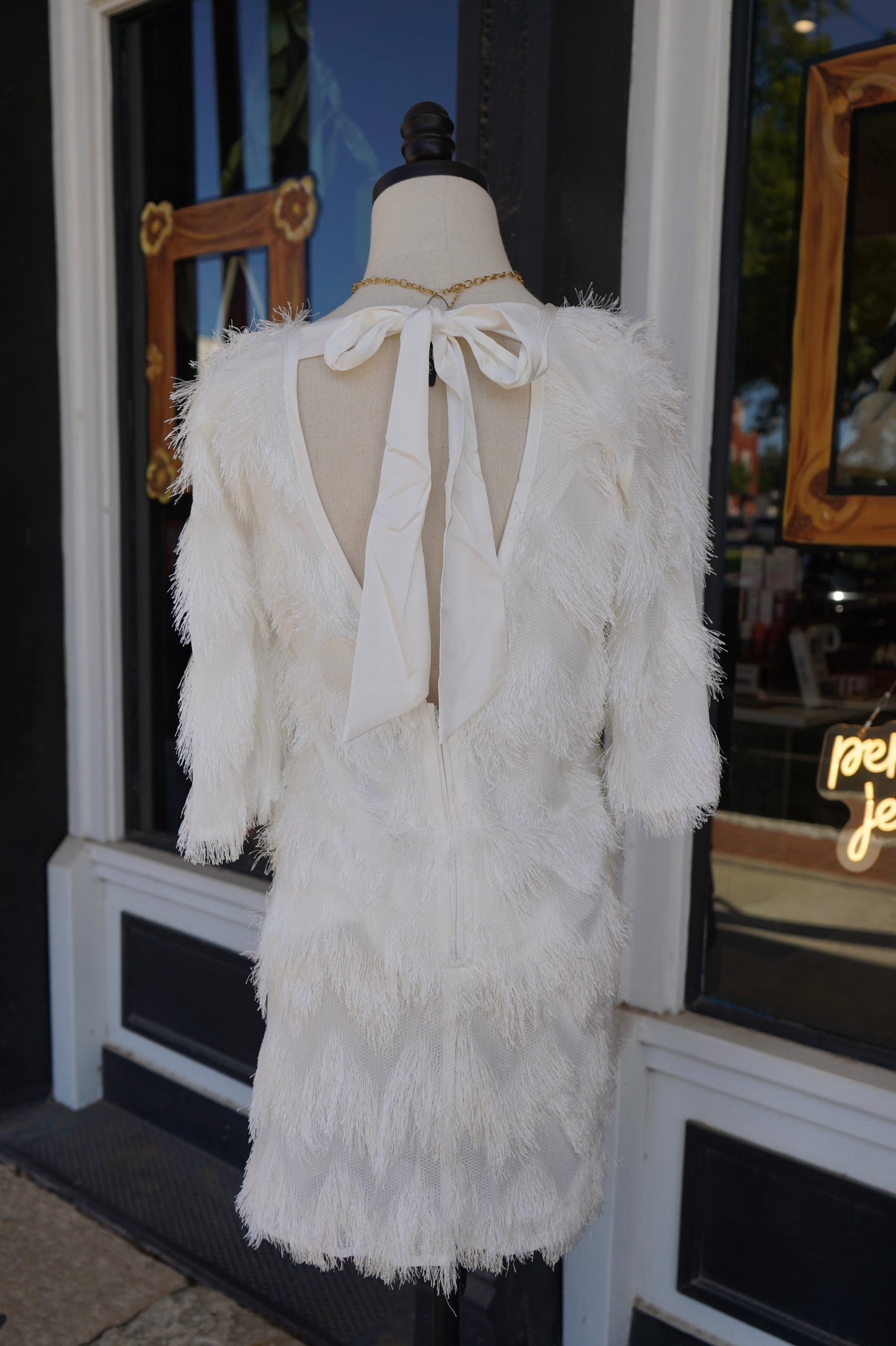 Wren Fringe Mini Dress