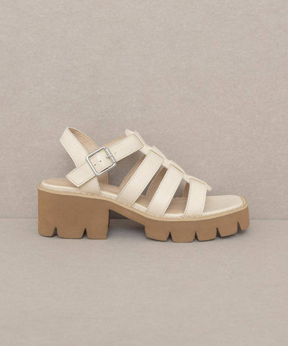 The Summer Beige | Lug Sole Gladiator Sandals