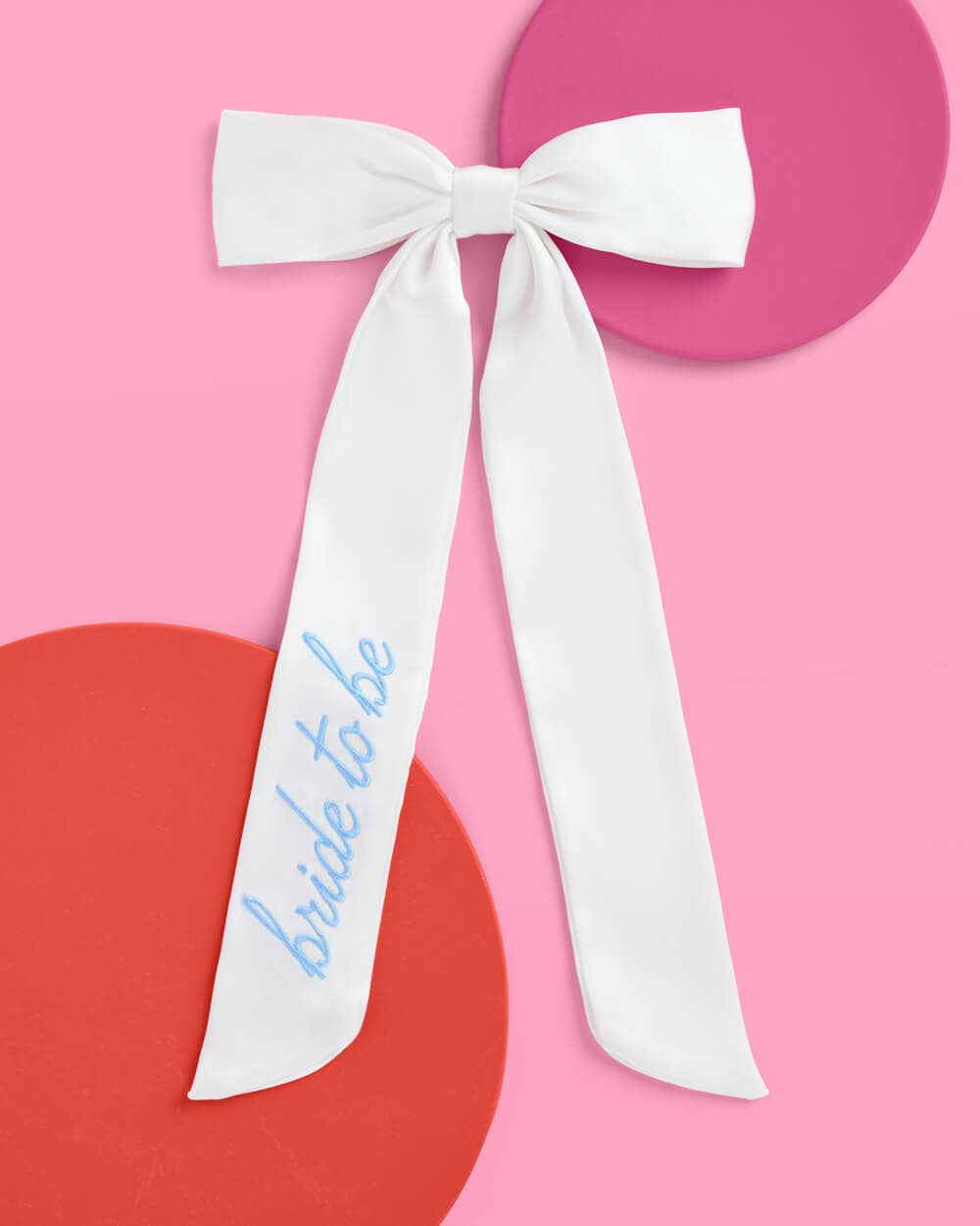 Bride To Be Embroidered Hair Bow