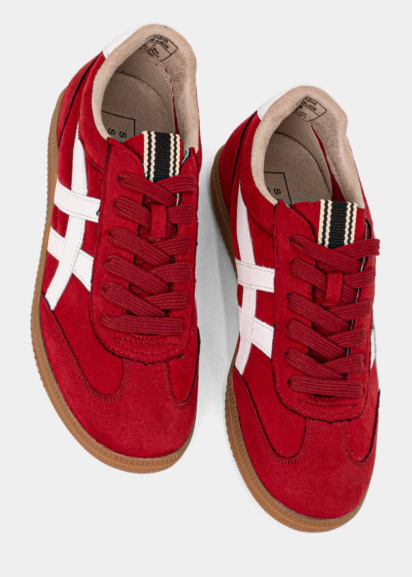 Sasha Red Suede Sneaker